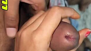 Sexy Girlfriend Gives Handjob After Blowjob Then Fucks Her Tight Pussy Hard