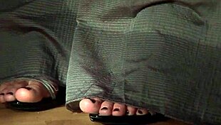 A beautiful girl gets bound and spanked in a casual bdsm session