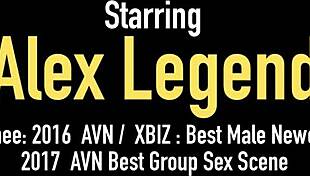 In the kitchen, brunette stepsis Alex More rides Alex Legend, uncovering taboo secrets