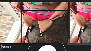 Stepsister Helps Stepbrother Quickly Cum in Her Panties