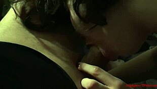 Intense cock sucking cumshot