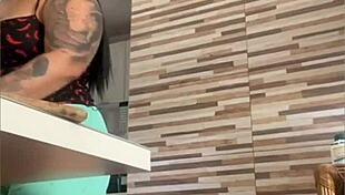 Japanese BBW Shows Off Swollen Pussy