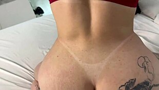 Trans Woman Rides Big Cock In Anal And Doggystyle With Couple.