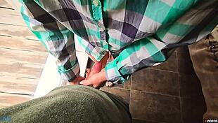 Stepsister Helps Stepbrother Quickly Cum in Her Panties