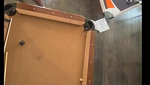 cheerleader gets bent over and fucked sloppy at the pool hall