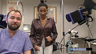 Dr. Tampa and Miss Mars in smuggling gloves and latex with handcuffs 😏