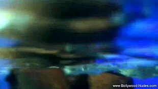 Indian lady engages in a powerful ritual fun session with dancing and teasing.