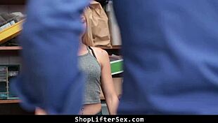 The lp officer says, 'stop right there, teen, you're caught shoplifting in the garage'