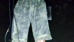 Beautiful woman in park casting interview