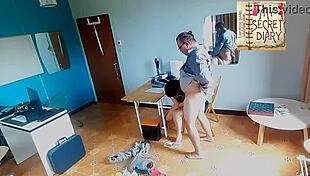 Behind Scenes: Housewife Gives Boss Domination Blowjob!