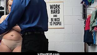 i think vanessa cage stole that jewelry and now she's getting punished with a blowjob in the garage.