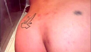 Caught bathing, ready for big cock fuck, hear her moaning?