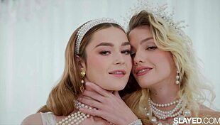 Blonde Petite Duo Kenna James and Della Cate in Intense Lesbian Cunilingus!