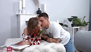 stella bliss gets flowers and then intense anal fucking