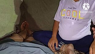 hot indian desi step brother in law fucks sister in law on bed