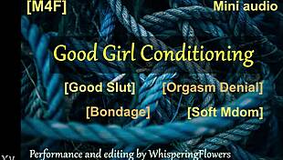 M4F good girl conditioning with bondage and orgasms 😈