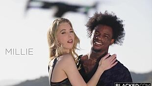 Blacked influencer millie drops jealous bf for thick bbc