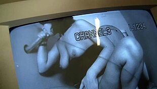 i watch brunette ashley coda suck big cock through bathroom glory hole