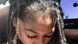 Hazel Grace Sucks Dick in Car for Stranger!