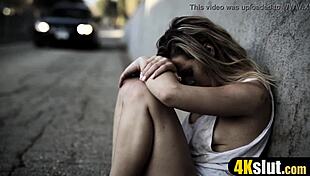 Charitable man turns nasty with teen's natural tits and ass