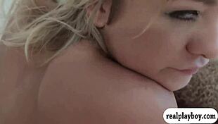 blonde and brunette babes foursome sex in the bedroom 😍