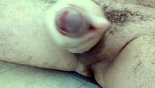 Quick masturbation in the bathroom