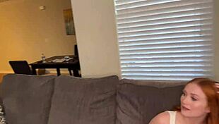 redhead stepsister scarlet skies gets stuck in the dryer so steve rickz fucks her tight pussy hard