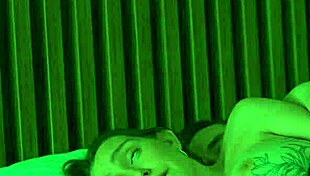 step son touches step mom's chest in shared bed, then she rides him cowgirl next day