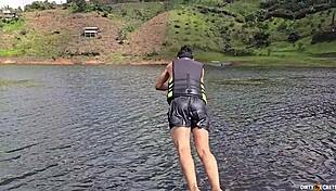 I get fucked by my step-mother's suitor and we get caught by her and my step-dad