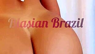 asian hottie twerking her ass on big cock to brazilian funk - lina nakamura and john coffee