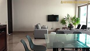 Super sexy venezuelan model enjoys a wild fuck in the jacuzzi and shower