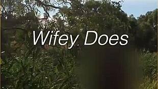 young wife takes her first ever nude walk