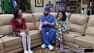 dr tampa performs solana's first gyno exam backstage