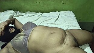 Husband and wife enjoy romantic evening