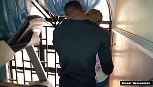 Gym instructor seduced by big ass 45 years old client fucks her horny pussy with his BBC 💪