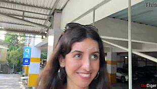 cumwalk in public supermarket - facial fetish outdoor blowjob 😏