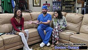 dr tampa performs solana's first gyno exam backstage