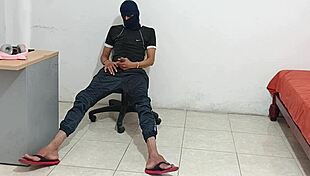 I masturbate my cock after my stepsister gets me horny!