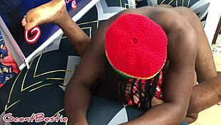 Sexy mama screams as Gcent pounds her with his massive BBC!