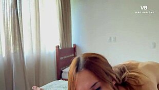 My husband's friend secretly came on my tits in a parody