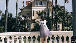 This petite teen girl next door is banging the big dick neighbor so hard!