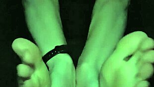 Relaxing post workout footrub session focusing on toes and soles for recovery