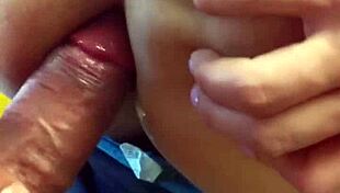 my cousin fucks my ass until he cums inside while i wash clothes