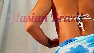 asian hottie twerking her ass on big cock to brazilian funk - lina nakamura and john coffee