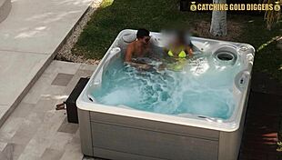 Super sexy venezuelan model enjoys a wild fuck in the jacuzzi and shower