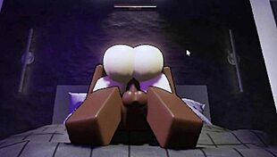 in the studio, she's riding a big black cock with her big ass and tits bouncing