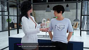 Milfy city part 5, helping my big step sister with her work in this 3d hentai game.