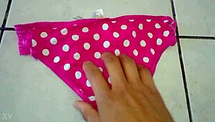 i stole my 18-year-old cousin's panties and now sharing them, comment for more pics
