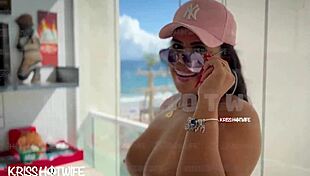 Married slut, why do you exhibit naked on the balcony?