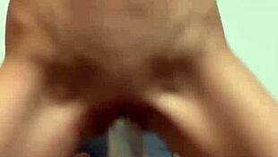 Cute Little Teen Impales Herself on Giant Dildo